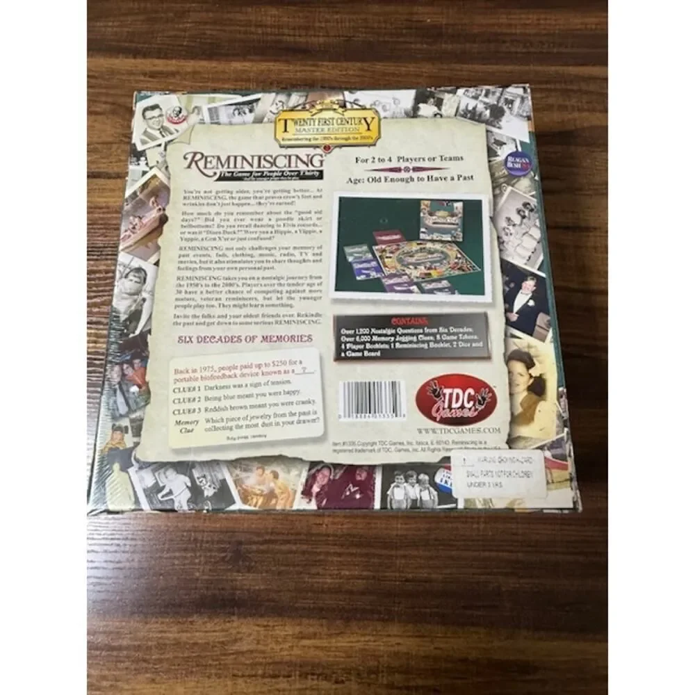 REMINISCING - 21st Century Master Edition Trivial Game - Sealed